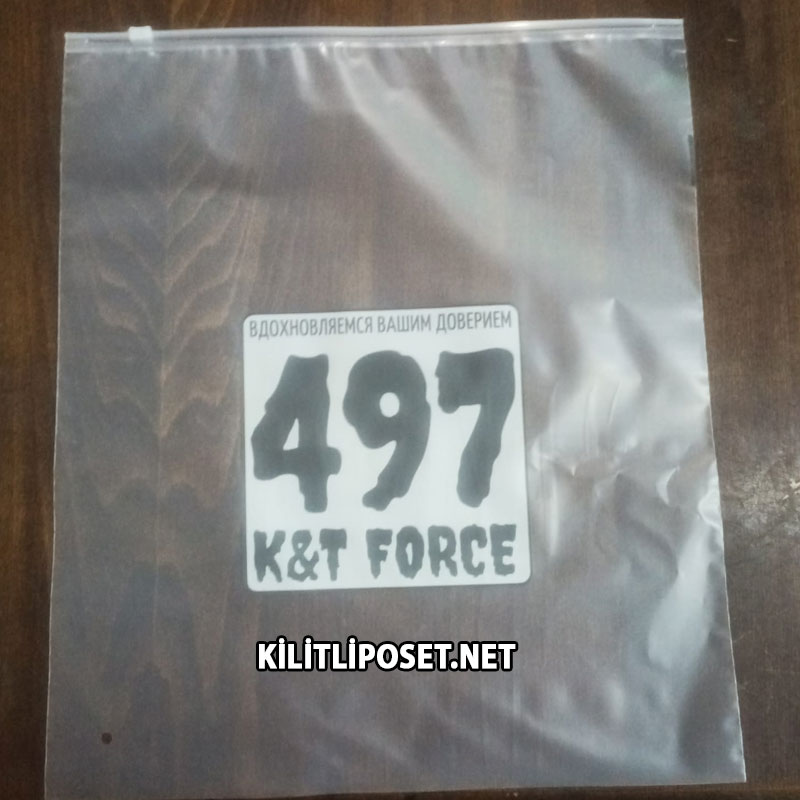 Şeffaf Fermuarlı Poşet